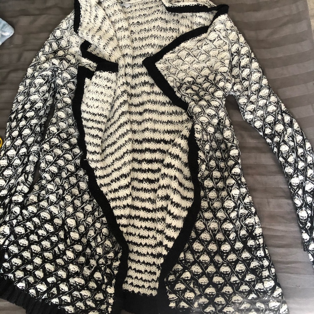 Black & white cardigan